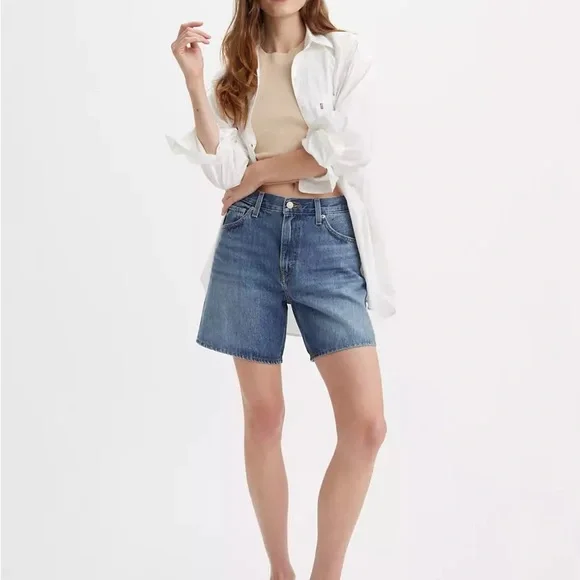 Levi's High-Waisted Jean Shorts - Picture 9 of 13